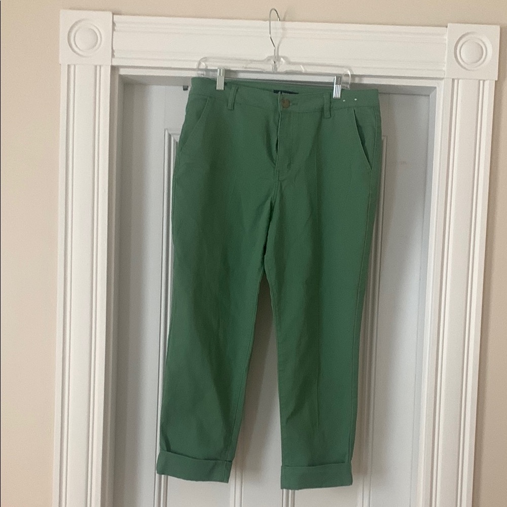 d. jeans Green Straight Leg Pants
